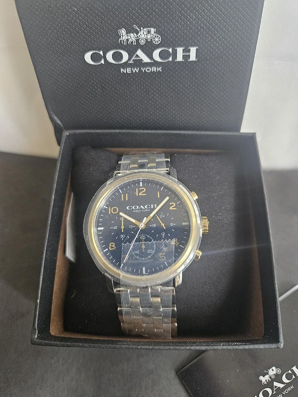 Coach Harrison Men's Watch 42mm Stainless Steel Link Bracelet